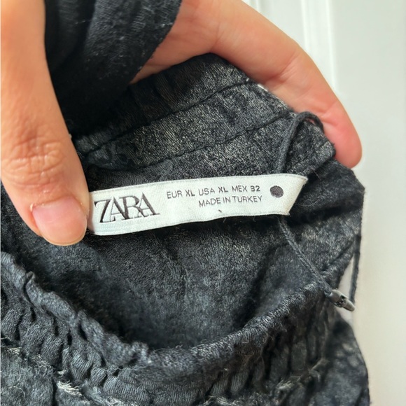 Zara maxi textured elastic skirt with drawstring detailing - Picture 2 of 4